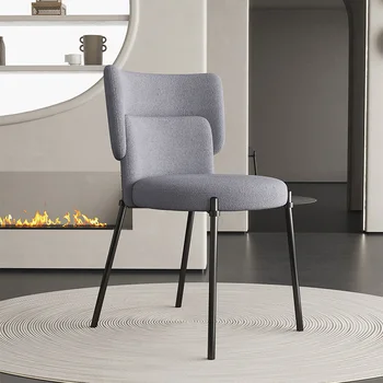Легкое роскошное обеденное кресло кремового цвета, современное минималистичное кресло для макияжа, небольшая квартира, кофейня, высококачественное кресло с мягкой спинкой
