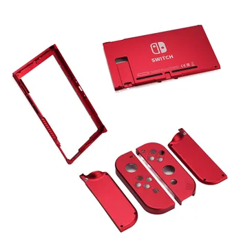 Металлическая крышка корпуса для Nintendo Switch Oled, сменная задняя панель из алюминиевого сплава, корпус Joy Con, крышка корпуса для NS Oled.
