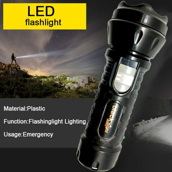Мощные светодиодные фонари из АБС-пластика, перезаряжаемые для кемпинга на открытом воздухе, Портативный Фонарик для рыбалки с сильным светом.
