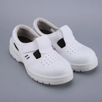 мужская мода, защитные ботинки со стальным носком, летние сандалии для рабочих, оригинальные кожаные рабочие ботинки, черно-белая защитная обувь zapato