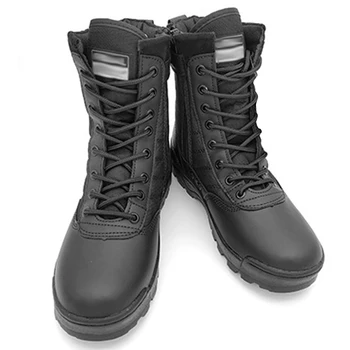 Мужские военные ботинки, зимние армейские ботинки в пустыне, Уличные охотничьи треккинговые походные ботинки, водонепроницаемые нескользящие мужские тактические ботинки