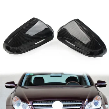 Накладка На Автомобильное Зеркало заднего Вида Из Углеродного Волокна Для Mercedes Benz E-Coupe CLS CLC SL SLK Class
