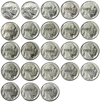 НАМ набор (1913-1938) 23шт Декоративная монета с копией пятицентового никеля из буффало