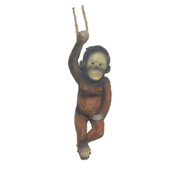 Настенный декор в виде мультяшной обезьяны Для сада, патио, веранды, забора Art 203C