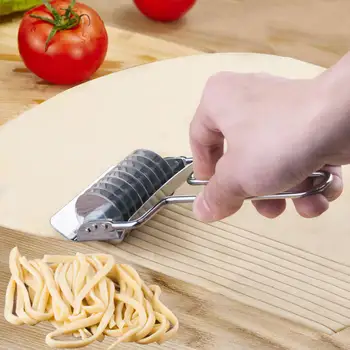 Нож для лапши из нержавеющей стали, ручной нож для лапши, поверхностный пресс, ручка, нож для резки кожи