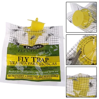 Одноразовая ловушка для мух, нетоксичная сумка, уличная ловушка для насекомых, средство для борьбы с вредителями