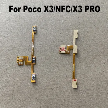 Оригинал для Xiaomi Poco X3/X3 NFC/X3 Pro/X3 GT Кнопка Регулировки громкости Питания Гибкий кабель Боковая Клавиша Включения-ВЫКЛЮЧЕНИЯ Кнопка Управления