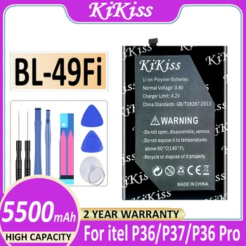 Оригинальный Аккумулятор KiKiss BL-49Fi BL49Fi 5500 мАч Для itel P37/P36 Pro P36Pro P37Pro Bateria