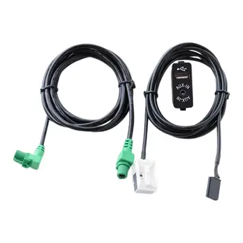 Переключатель USB AUX и Жгут Кабелей длиной 4,9 фута Заменяют Запчасти Авто Автомобильные Аксессуары Автомобильные USB Розетки Порт для E60