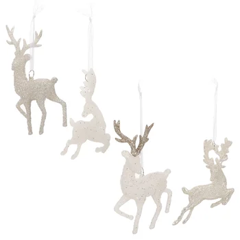 Подвесной кулон в виде Лося Рождественское украшение на елку Фестивальные украшения Подвески Украшения