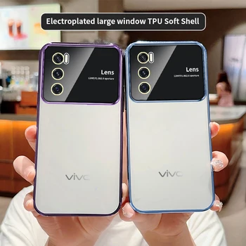 Роскошный Оригинальный чехол для телефона с большим окном для VIVO V20 V20SE, полностью прозрачная защита, мягкая противоударная задняя крышка для VIVOV20SE.