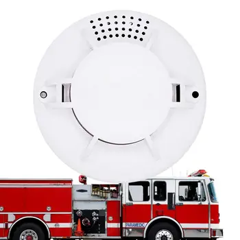 Сверхтонкий датчик детектора дыма для домашней безопасности Стандартный прибор звуковой сигнализации Устройство оповещения о пожаре для дома Торгового центра