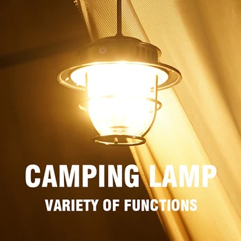 Светодиодная Ретро-лампа для кемпинга на открытом воздухе, атмосферная лампа для кемпинга, лампа для лошади, светодиодная перезаряжаемая уличная лампа, походная лампа, портативная