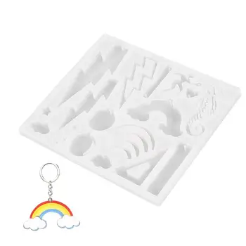 Сделай сам Кристаллическая эпоксидная форма Rainbow Seahorse Силиконовая форма для изготовления ювелирных изделий из смолы Инструменты для выпечки для украшения стола