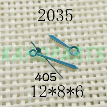 Синий набор стрелок часов для механизма Miyota 2035 длиной 12 мм/8 мм/6 мм № 405