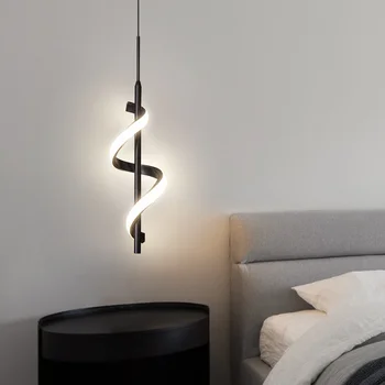 Современные подвесные светильники в скандинавском стиле, внутреннее светодиодное освещение, подвесная лампа для прикроватной тумбочки, Украшение дома в гостиной, Обеденные столы, лампа для прохода