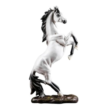 Статуя скачущей лошади для домашнего декора Современная статуэтка лошади Скульптура Украшение офиса Ремесла
