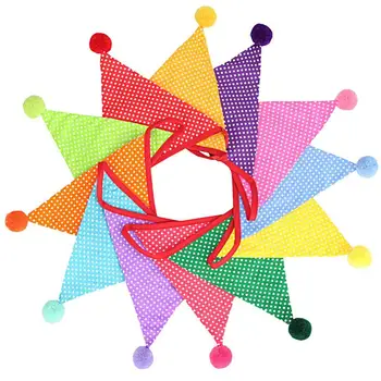 Треугольное полотнище, баннер, Разноцветные флаги, Гирлянда, треугольник для вечеринки, Дня рождения и фестиваля В классе.
