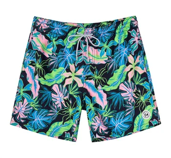 Тропики Пальмовые цветы Графические шорты Брюки 3D Печать Хип-хоп y2k Пляжные шорты Летний Гавайский купальник Крутые плавки для серфинга