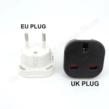 Универсальный Штекер ЕС Конвертер Великобритания-ЕС Euro Travel адаптер питания AC 250V Зарядное устройство EU Plug Британская Розетка Scoket n