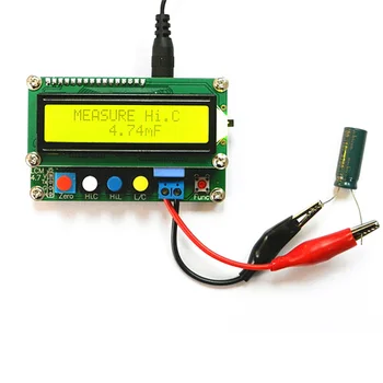 Цифровой измеритель конденсатора, индуктивности, емкости, L /C, измеритель емкости ЖК-дисплея, тестер, мини-USB-интерфейс с USB-кабелем