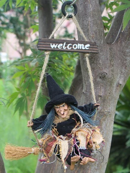 Черная складная шляпа ведьмы-волшебника на Хэллоуин, праздничный костюм, головной убор, украшение для шляпы, подвеска в виде дверного пирога