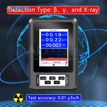 XR-1 Ядерные сточные воды, Детектор ядерного излучения, Цветной экран, счетчик Гейгера, Персональный дозиметр, Мраморные детекторы Бета Гамма Рентгеновского излучения