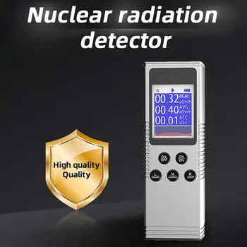 Ручной Портативный детектор ядерного излучения Бытовая лаборатория Цифровой ЖК-дисплей Многофункциональный радиоактивный счетчик Гейгера